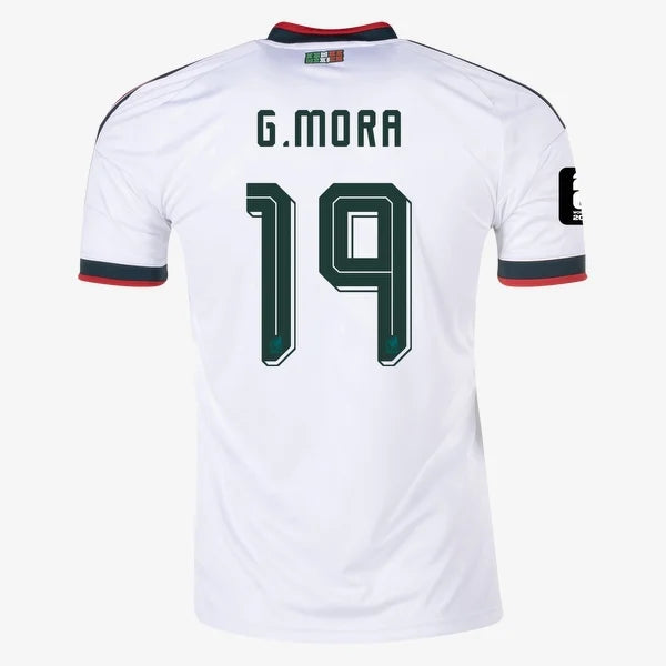 Men's Replica adidas G. Mora Mexico Away Jersey 2026- FIFA World Cup 26™ Patch